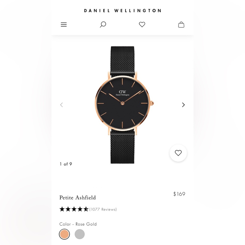Daniel Wellington female watch Petite Ashfield